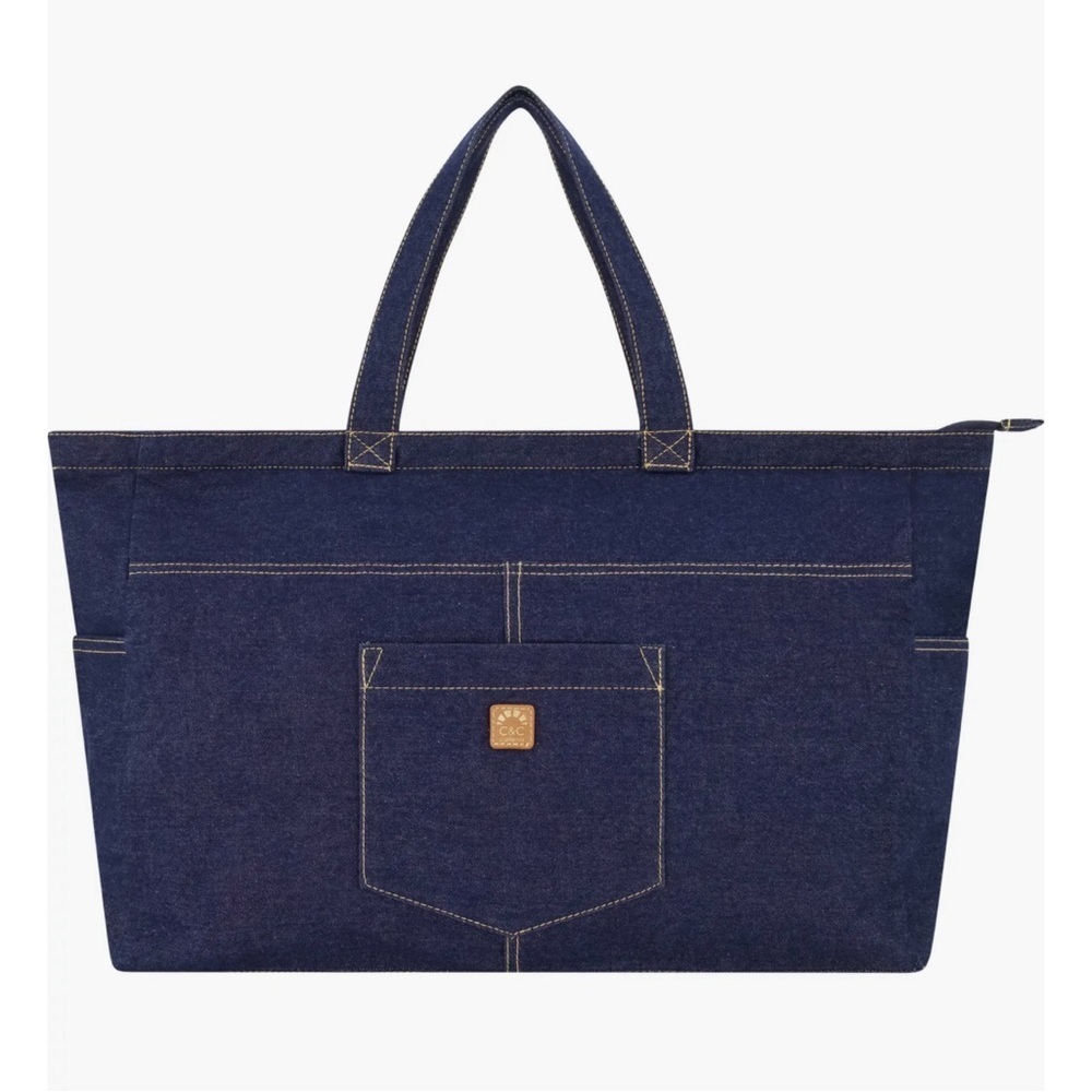 Multipocket Denim Tote Bag (C&C California)